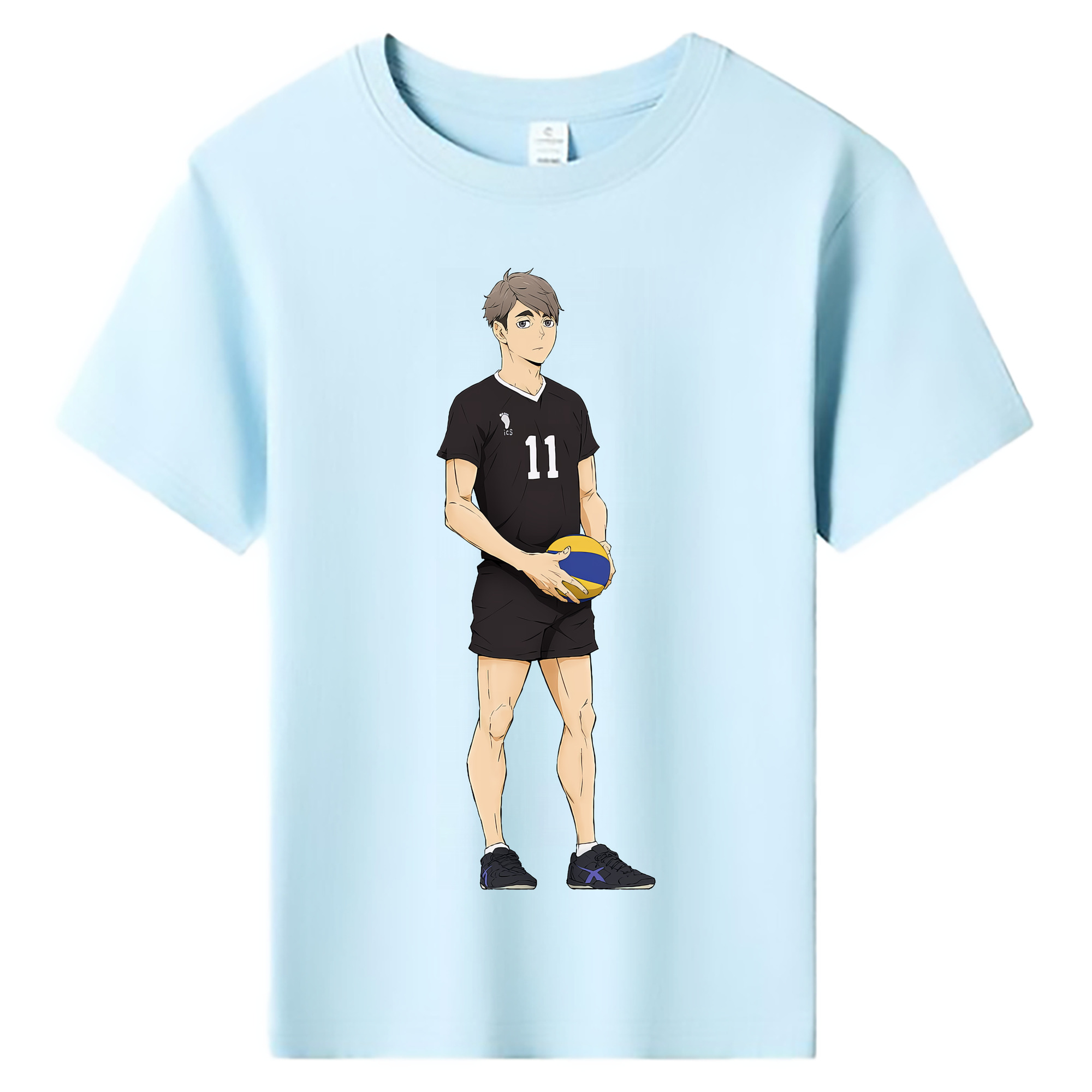 （画像用） ハイキュー!! Haikyu!! 綿100％キッズTシャツ（フロントプリント）